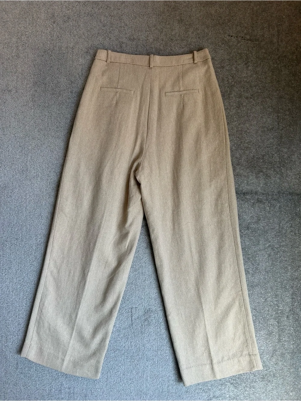 NWT Banana Republic Norfolk Wide-Leg High-Rise Linen-Cotton Pants, Size 10